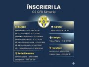 Viitorul sportului simerian prinde contur! CS CFR Simeria dă startul înscrierilor pentru copii și juniori!