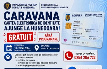 Caravană pentru eliberarea cărții electronice de identitate, organizată la Deva